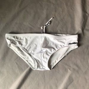 Men’s White XXL Aussiebum Bikini style swimsuit - NWT